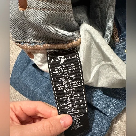 7 for all Mankind Aubrey Ultra High Waist Ankle Skinny Jean Size 30 - Picture 7 of 9